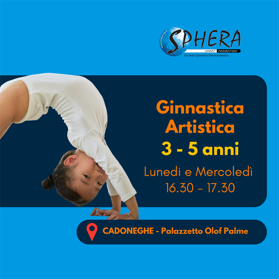 Ginnastica Artistica dai 3 ai 5 anni